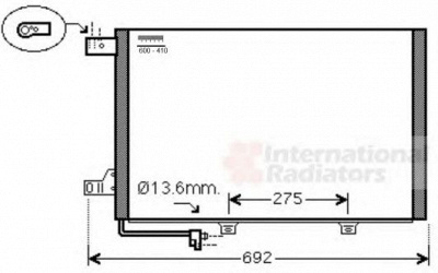 VAN WEZEL 30005578 -  Конденсатор, кондиционер